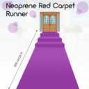 Boao 20 x 2.3 ft Neoprene Carpet Runner Reusable Plastic Floor Runner Non Slip Rubber Backed Rugs for Hallway Aisle Carpet Roll for Wedding Party Decor Prom Business Outdoor(Purple)