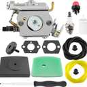 C1Q-EL24 Carburetor for Husqvarna 223L 123L 326LS 323L 322L 123C 223R 322C 322R 323C 325CX 325L 326RX 323P 325P Weed Eater Trimmer Parts 223L Air Filter Cover Kit