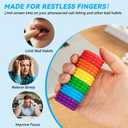 2Pack Spiky Fidget Toys for Adults Fun Sensory Stress Relievers, Anxiety & Focus Toys for Autistic Adults, Unique Gift Idea