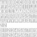 2 Pack  2 Inch Letter Stencils Set, 72 Reusable Stencils for Painting On Wood, Metal, Walls, Fabric, Rocks with Interlocking, Perfect for Banners, Sign Making & DIY Art (2 inch)