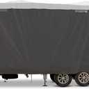 Camco ULTRAGuard 30 to 32-Ft Fifth Wheel RV Cover - Features Zipper Entry Doors & Covered Air Vents - Crafted of Spunbond Polypropylene - Storage Bag for RV Storage & Organization (45754)