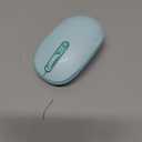 TECKNET Wireless Mouse for Laptop, 2.4G Quiet Computer Mouse with USB Receiver, 4 Buttons Portable Cordless Mice for Chromebook, Laptop, PC, Mac, 800/1200/1600 DPI - Mint Green