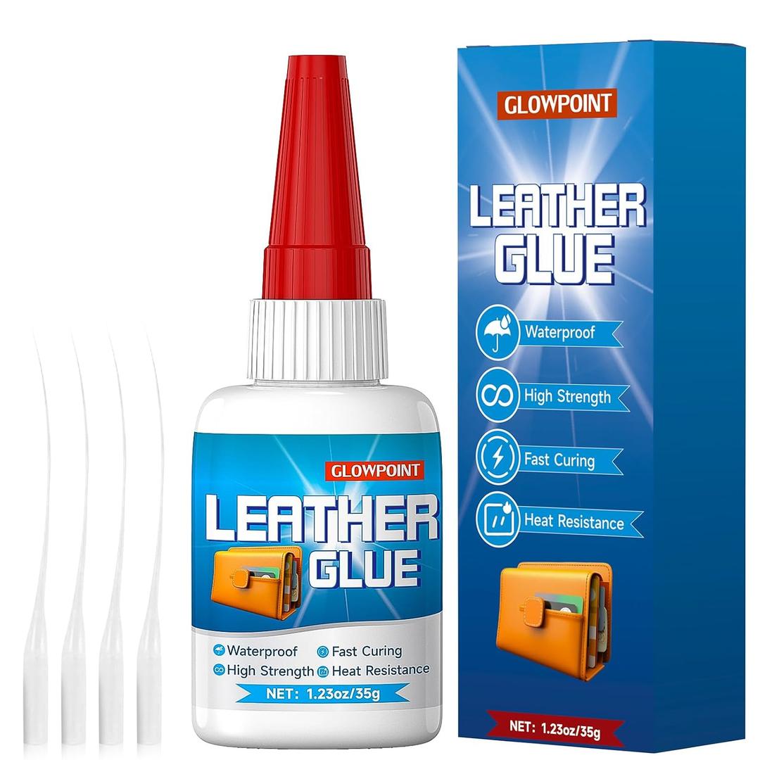 2 x Leather Glue, 35g Ultra-Strong, Waterproof Adhesive for Leather Repair, Shoes, Bags, Sofas, Car Seats, Upholstery, and DIY Crafts, Fast-Drying, Flexible Formula