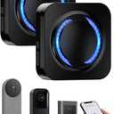 Smart Wireless Doorbell Chime for Ring, Blink, Google Nest - 2-Pack, 99+ Expandable, Works with Alexa,No Wiring/Subscription,No Range Limits,58 Chimes,5 Volume, Easy to Setup, Ideal for Large Homes