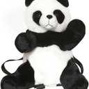 Women Animal Teddy Bear Plush Backpack with Adjustable Straps (Panda)