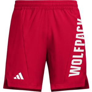 adidas Men's Designed for Training Woven NCAA University Team Shorts (Red) S: