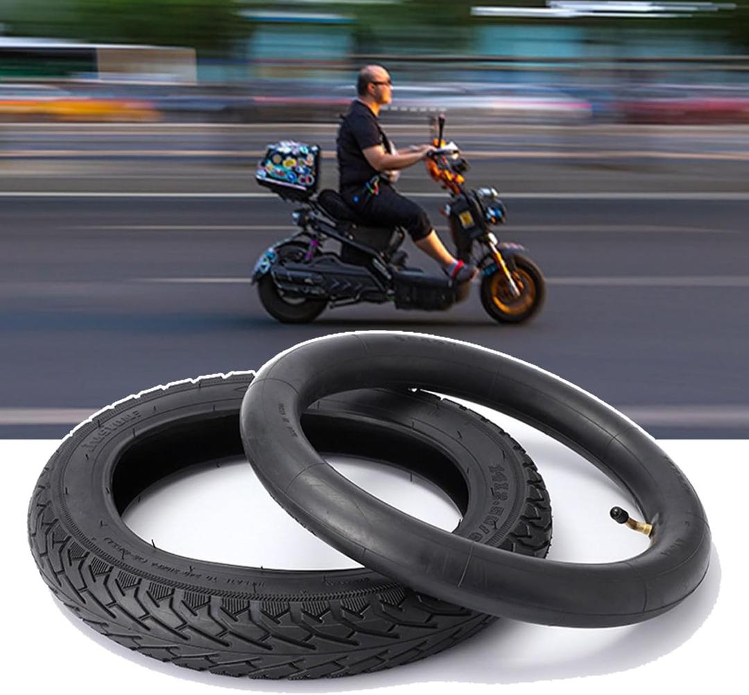 14x2.50 Bike Tire Set, 14x2.50 64-254 Inner and Outer Tires, 2.50-10 Dirt Bike Tire Street Neumtico, 60/100-10 Thickened Tires, 36 P.S.I. Max Load 330 Lbs 45 P.S.I