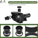 SPX3200UNKIT Pump Union Connection Kit (2-Pack) Compatible with Hayward Tristar, Northstar, EcoStar Pumps&Select SwimClear Cartridge Filters