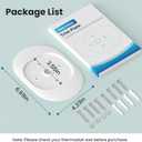 Tim Kit for ecobee Smart Thermostat Essential 2025, Wall Plate Cover Accessory for ecobee Thermostat, Easy to Install Cover Imperfections for Your Wall