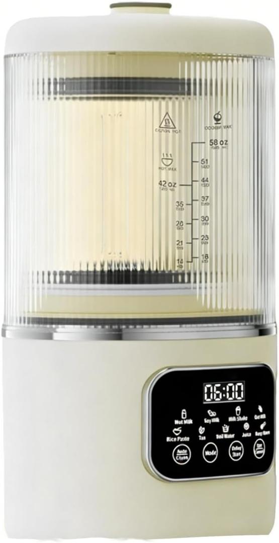 Soy Milk Maker Machine, 20 Stainless Steel Blades with Delay Start, Keep Warm