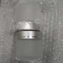 2 Pack 60ml/2Oz Frosted Glass Cream Jars with Silver Lids Empty Face Cream Containers Refillable Cosmetic Jars for Skincare, Body Butter, Lotion, Masks