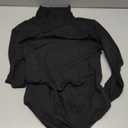 Kindcall Women Long Sleeve Turtleneck Bodysuit Shirts 2025 Fashion Going Out Tops (Medium, Black)