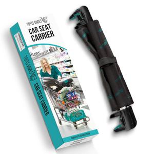 Totes Babies - Car Seat Carrier for Shopping Carts, Allows Babies, Newborns, Infants and Toddlers to Stay Snug or Sleeping in Car Seat While Parents Shop, As Seen on Shark Tank