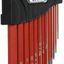 Titan 12713 Extra-Long Arm Ball Tip SAE Hex Key Set, 13 Piece (One Size)