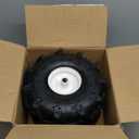 11x4.00-4" Tiller Tire and Wheel, 3/4" Axle Size, 3-1/8" Centered Hub, Compatible with Craftsman & Troy-Bilt Tiller Replacement
