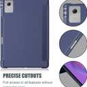 ProCase Smart Case for 2025 Lenovo Idea Tab Plus 12.1 Inch/Tab K12, Slim Light Cover Trifold Stand Hard Shell Folio Smart Protective Case for Idea Tab Plus/Tab K12 (TB361FU/TB361ZU) -Navy