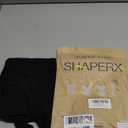 SHAPERX Shapewear for Women Tummy Control Bodysuit Mid Thigh Body Shaper Shorts for a Lifted Look, SZ5218-2-Black-XXS/ XS
