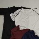 Real Essentials 4 Pack: Men's Short Sleeve Compression T-Shirt Base Layer Undershirt Athletic Top, Large