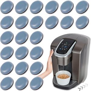 Appliance Sliders for Kitchen 24 PCS Self-Adhesive Small Kitchen Finds Appliance Slider Hacks Easy to MovIing & Space Saving Must Have Home Gadgets Mixer Accessories for Countertop (19mm)