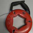 Gardner Bender FTS-125R Fish Tape, Plated Carbon Steel, UpperHand with Rubber Grip, 125 ft. , Red