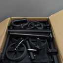 Collapsible Wagons Carts Foldable Wagon, Foldable Wagon Cart with Wheels, Folding Wagons for Beach Camp Sports Garden, 2 Cup Holders/ Lightweight Portable/ Black/ 360 LBS