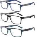 Blue Light Blocking Reading Glasses 4 Pack Computer Readers for Women Men,Anti Glare UV Ray Filter Eyeglasses (5pack-mix, 1.00)