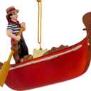 Kurt S. Adler Noble Gems 5-Inch Glass Gondola Ornament for Christmas