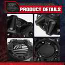 Wheel Center Hub Caps for Pro Comp 48 Series and Ballistic 845 Morax Replacement Hubcaps, Set of 4 American Flag Style, Premium ABS Material, Recommended for Off-Road Tuning Enthusiasts