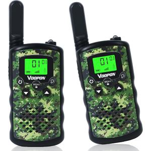 Walkie Talkies for Kids Camouflage Toys 2 Way Radios 22 Channels Long Range Gifts for Boys and Girls Age 4 to 12 5 6 7 8 9 Years Old for Army Outdoor Camping Games Soldier Birthday Presents