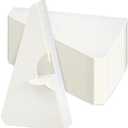 50-Pack Self-Stick 7 in Cardboard Easel Backs, Picture Frame and Art Easel Stand Bulk Pack for Photographs, Artwork, Posters, Signs, and Craft Projects (White)