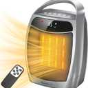 GiveBest Digital Space Heater, 1500W Portable Electric Heater for Indoor Use, Remote, 4 Mode, Timer, ECO Mode,PTC Ceramic Fast Safety Heat for Bedroom Office Home