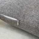 Sunday Praise Pack of 2 Soft Faux Linen Decorative Throw Pillow Covers 18x18 Inch Solid Accent Cushion Covers Cozy Square Pillow Cases for Couch Sofa Bed Living Room Farmhouse Home Dcor Grey