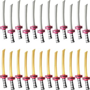 24 Pack Inflatable Ninja Swords Inflatable Sword Samurai Katana Blow Up Swords for Girls Boys Birthday Theme Ninja Party Favors