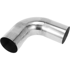 Motoforti 90 Degree Mandrel Exhaust Tube Car Exhaust Pipe Mandrel Bend DIY Custom Tubing Pipe 2.5" OD 5.91" Leg Length 304 Stainless Steel Silver Tone