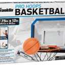 Franklin Sports Mini Basketball Hoops-Indoor Over The Door Mini Hoop+Basketball Sets-Perfect Accessory for Bedroom+Office