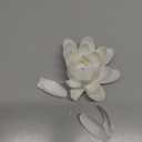 Ceramic Lotus Incense Burner,Flower Insence-Stick Holder with Ash Catcher Incent Holder for Sticks Cones Yoga Studio Living Room Home Decor (White)