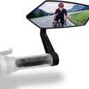Bike Mirror,HD Glass Bicycle Mirrors for Handlebar Mount, Adjustable Bar End Bike Rear View Mirror, Scratch Resistant Handlebar-Mirror for E-bike, Cycle Rearviewmirror Right (0.55-0.78")