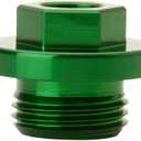 Tusk Oil Filler Plug Green Compatible with Kawasaki KX450F 2006-2018/KX450 2019-2026/KX 250F 2004-2018/KX250 2005-2007, 2019-2026