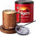 Folgers 12 Ounce Coffee Mug Warmer & Mug Set for Desk, Cup Heater  Electric Beverage Warmer Plate for Coffee & Tea