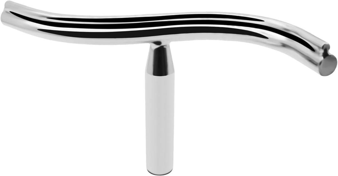 Jecoupoon 12 Inch Stainless Steel Curved Lathe Tool Rest, Shaped Wood Lathe Tool Rest for Bowl Turning, Wood Lathe Tool Holder, Wood Lathe Turning Accessories, 1 or 5/8 In Column (1")