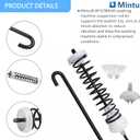 W10780045 NTW4516FW3 NTW4516FW2 WTW4816FW2 Washer Suspension Rod Kit Replacement for Amana Kenmore Roper Whirlpool Dryer Parts, Fits WTW4800BQ1 NTW4605EW0 NTW4516FW1 RTW4516FW2 Washer Suspension Kit
