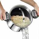 GOTHAM STEEL 8 Qt Stainless Steel Stock Pot Multipurpose Pasta Pot, 8 Quarts