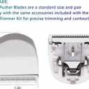 2 Pack Professional Peanut Clipper/Trimmer Snap On Replacement Blades #2068-300 - Compatible with Wahl Peanut Hair Clipper/Trimmer, White