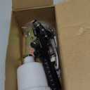 Mini HVLP Air Spray Gun Kit, with 0.8mm & 1.0mm Nozzles&125cc Cup, Small Automotive Paint Sprayer, Paint Guns Touch Up Detail Spot Repair, for House Painting, Furniture, Cars (Black)