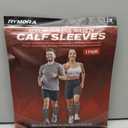 Rymora Calf Compression Sleeves Men Women Shin Splints Running (Pair) (Black) (2XL)