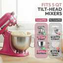 Silicone Bowl Insert Silicone Bowl Liners for 5 Qt Stand Mixers, Food-Grade Non-Stick Easy-Clean Mixing Bowl Inserts, Dishwasher Safe Pack of 3
