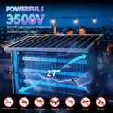 Powerful Super Large Solar Bug Zapper Outdoor for 8000 sq.ft, Rechargeable Solar Mosquito Zapper with High Powered, Outdoor Bug Zapper for Patio Garden Backyard RV Camping with 30W Solar Panel