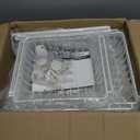 Cinati 4-Tier Kitchen Storage Cart, Adjustable Rolling Pantry Storage Cart with 10 Baskets & Handle, 29''W Metal Snack Cart with Wheels, Kitchen Shelf Organizer for Fruit, Vegetables, Potato(White)