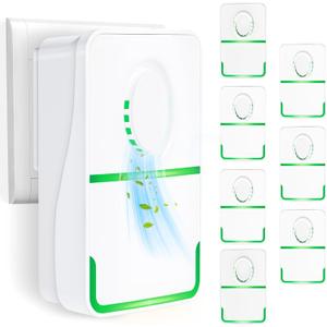 8Pack Air Ionizer Plug In Air Purifier with Negative Ion Generator,Air Ionizers for Dust Mites Plug in,Quiet Mini Air Freshener for Bedroom,Office,Basement,Air Purifiers for Odor,Pets Smell,Dust,Smoke