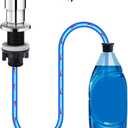 Soap Dispenser for Kitchen Sink, in Sink Soap Dispenser Pump, 47" Silicone Extension Tube Connect to The Soap Bottle Directly, Say Goodbye to Frequent Refills (Chrome)